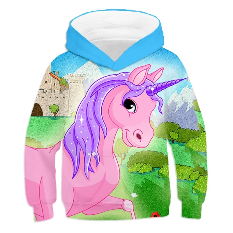 Unicorn 3D Printed Cartoon Hoodie Pullover 8 Unicorn 3D Printed Cartoon Hoodie Pullover - Image 6