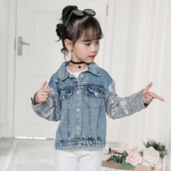 Unicorn Denim Jacket For Girls -Unicorn Fashion Unicorn Denim Jacket for Girls Coats Children Clothing Autumn Baby Girls Clothes Outerwear Jean Jackets Coats 3