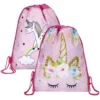 Unicorn Travel Storage Drawstring Bag -Unicorn Fashion Unicorn Drawstring bag for Girls Travel Storage Package Cartoon School Backpacks Children Birthday Party Favors