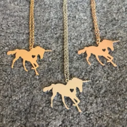 Unicorn Necklace Magical Jewelry -Unicorn Fashion Unicorn Horse Unicorn Necklace Magical Licorne Jewelry Engrave Name Letters Free Best Gift for Girls Drop 1