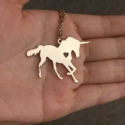 Unicorn Necklace Magical Jewelry -Unicorn Fashion Unicorn Horse Unicorn Necklace Magical Licorne Jewelry Engrave Name Letters Free Best Gift for Girls Drop 2