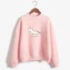 Unicorn Long Sleeve Fleece Sweatshirts -Unicorn Fashion Unicorn Long Sleeve Fleece Sweatshirts