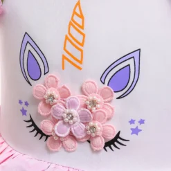 Colorful Unicorn Party Dress -Unicorn Fashion Unicorn Party Girls Dress for Girls dream cosplay Elsa Costumes Summer Wedding Dresses For Kids 4