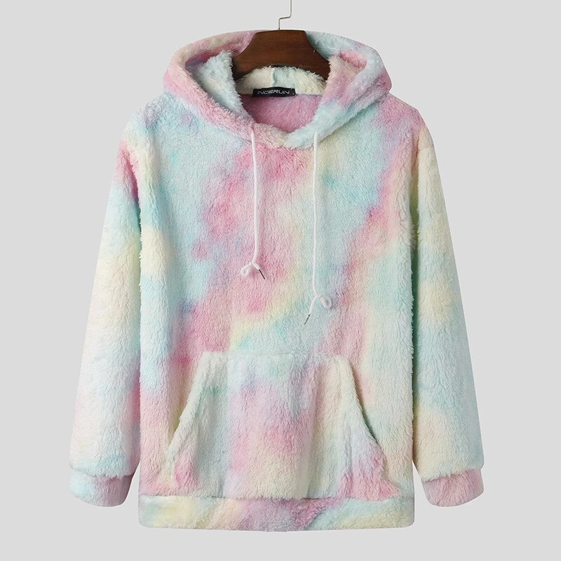 Unicorn Tie-Dye Warm Fleece Hooded Pullovers 4 Unicorn Tie-Dye Warm Fleece Hooded Pullovers - Image 2