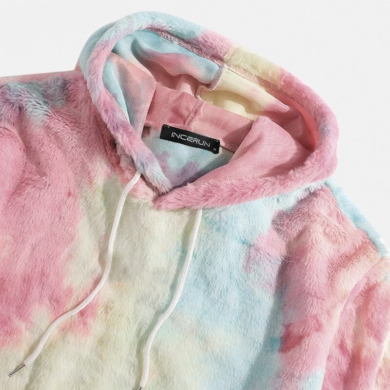 Unicorn Tie-Dye Warm Fleece Hooded Pullovers 6 Unicorn Tie-Dye Warm Fleece Hooded Pullovers - Image 4