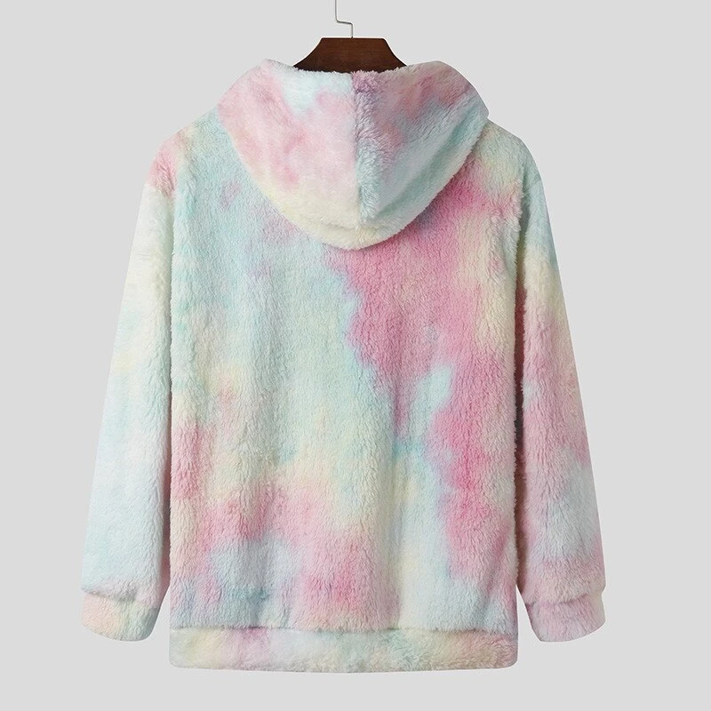 Unicorn Tie-Dye Warm Fleece Hooded Pullovers 5 Unicorn Tie-Dye Warm Fleece Hooded Pullovers - Image 3