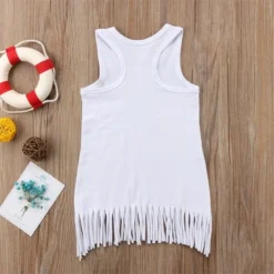 Unicorn Princess Sleeveless Sundress -Unicorn Fashion Unicorn Toddler Kids Baby Girl Dress sleeveless letter Tassel Party princess Sundress1 6y 4