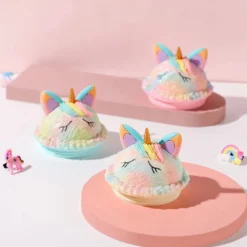 Unicorn Sparkling Rainbow Tumbler 11 Unicorn Sparkling Rainbow Tumbler -Unicorn Fashion Unicorn Water Cup 450ml Double Layer Kids Kawaii Tumbler Plastic Water Bottle with Straw Ice Cream 2