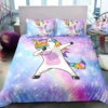 Unicorn Dab Bedding Set -Unicorn Fashion Unicorn dab Bedding Set
