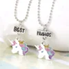 Unicorns BEST FRIENDS Necklaces Keychains 1 Unicorns BEST FRIENDS Necklaces Keychains -Unicorn Fashion Unicorns BEST FRIENDS Necklaces Keychains BFF Friendship Cartoon animal jewelry gifts for Kids girls