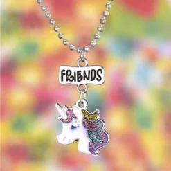 Unicorns BEST FRIENDS Necklaces Keychains 12 Unicorns BEST FRIENDS Necklaces Keychains -Unicorn Fashion Unicorns BEST FRIENDS Necklaces Keychains BFF Friendship Cartoon animal jewelry gifts for Kids girls 4