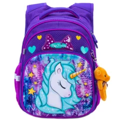 3D Cartoon Sparkling Unicorn School Bag For Girls -Unicorn Fashion Winner One 3D Cartoon School Bag For Gilrs Cartoon Pattern Orthopedic Backpack Children School Bags Student 1