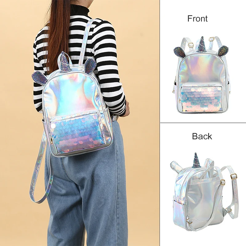 Cute Ear Unicorn Backpack 6 Cute Ear Unicorn Backpack - Image 4