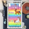 “You&Me” Rainbow Unicorn Crib Bedding Set – Unicorn Nursery Baby Bedding -Unicorn Fashion YouMe Rainbow Unicorn Crib Bedding Set