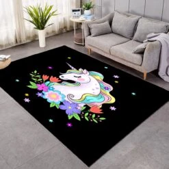 Magical Unicorn SW1913 Carpet, Area Rug, Large Floor Mat For Living Room Bedroom Playroom