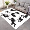 Unicorn Shades SW1833 Carpet, Area Rug, Large Floor Mat For Living Room Bedroom Playroom