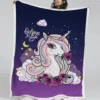 Magical Unicorn Throw Fleece Blanket -Unicorn Fashion download 31