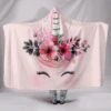 Pink Flower Unicorn Eyelash Hooded Blanket 2 Pink Flower Unicorn Eyelash Hooded Blanket -Unicorn Fashion download 55
