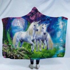 Magical Unicorn Hooded Blanket