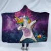 Magical Unicorn Dab Hooded Blanket -Unicorn Fashion download 75