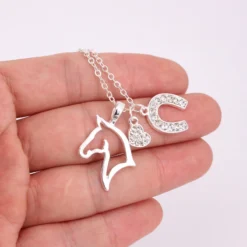 Unicorn Three Pendant Necklaces -Unicorn Fashion hzew heat Horseshoe horse pendant necklace three pendant necklaces gift 2