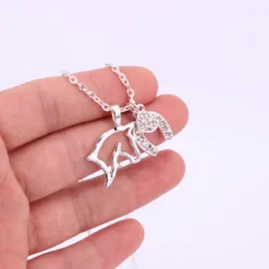 Unicorn Three Pendant Necklaces -Unicorn Fashion hzew heat Horseshoe horse pendant necklace three pendant necklaces gift 5