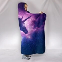 Galaxy Unicorn Paradise Hooded Blanket -Unicorn Fashion il 794xN.1788096410 em7y