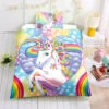 Twin Rainbow Unicorn Bedding Set, Unicorn Bed Set, Unicorn Bed In A Bag -Unicorn Fashion rainbow twin unicorn bedding
