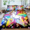 Personalized Custom Sparkling Star Unicorn Bedding Set