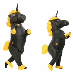 Black Inflatable Unicorn Costume