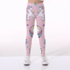 Unicorn Girls Leggings -Unicorn Fashion unicorn girls leggings baby girl leginsy kids pants trousers for girls children legging elasticity Breathable Soft 2