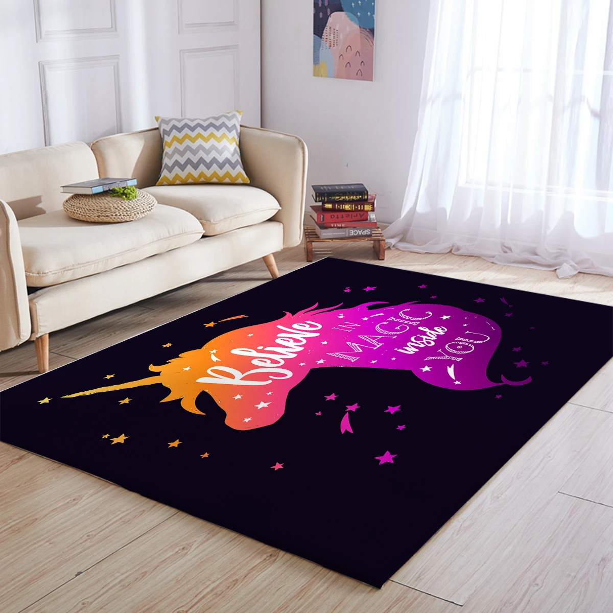 Magical Unicorn Area Rug For Living Room 4 Magical Unicorn Area Rug For Living Room - Image 2