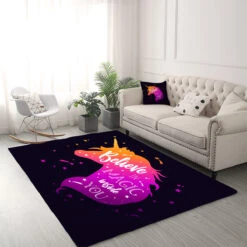 Magical Unicorn Area Rug For Living Room