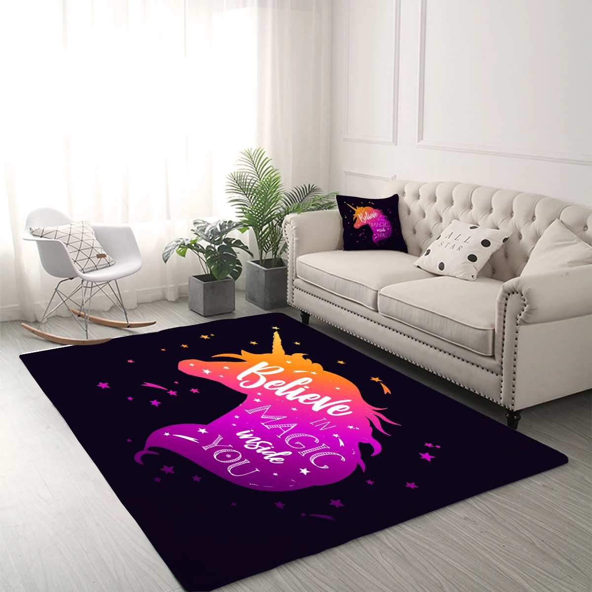 Magical Unicorn Area Rug For Living Room 3 Magical Unicorn Area Rug For Living Room