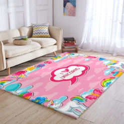 I Love Unicorn Area Rug -Unicorn Fashion unicornrug17