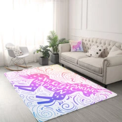 Magic Unicorn Area Rug For Kids